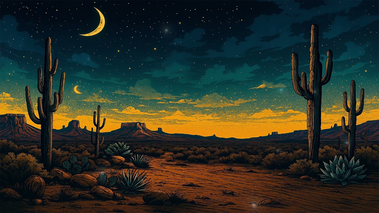 DESERT NIGHTTIME CHILL MUSIC