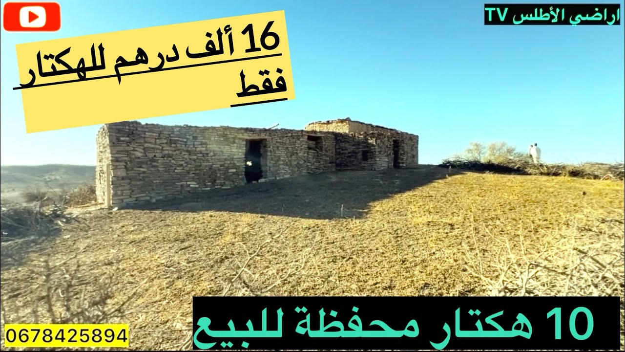 10 هكتار محفظة للبيع منطقة ايت عفي خنيفرة تمن البيع 16 ألف درهم للهكتار 