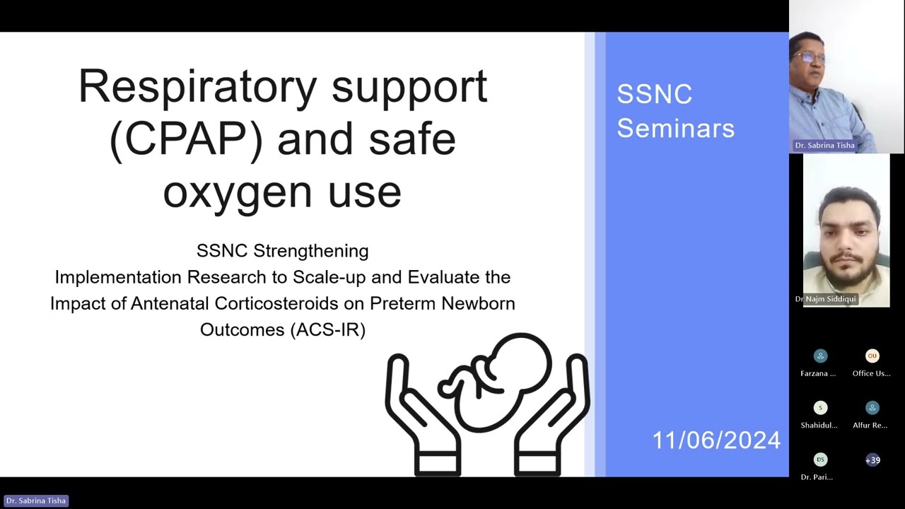 SSNC Multi-Country Seminar on Respiratory Support and Safe Oxygen Use | Prof. Sanjoy Kumar Dey
