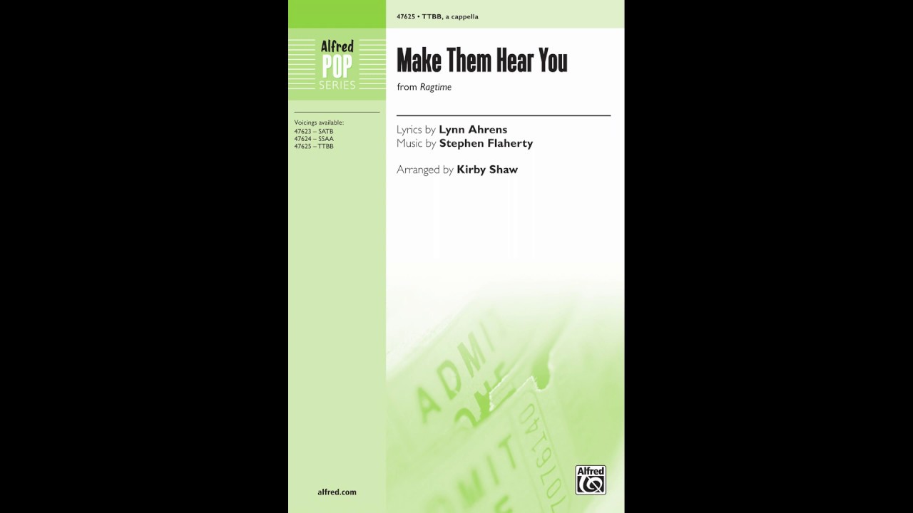 Make Them Hear You (TTBB), arr. Kirby Shaw – Score & Sound