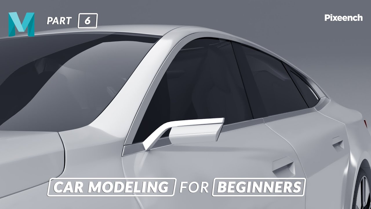 How to Model a CAR in Maya for BEGINNERS | Part - 06 | Continuation of The Side Part | @Pixench