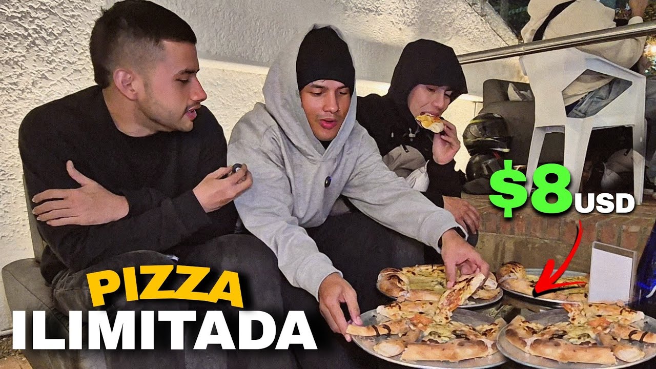 PRIMERA VEZ en un ALL YOU CAN EAT de PIZZA en BOGOTÁ! 🍕