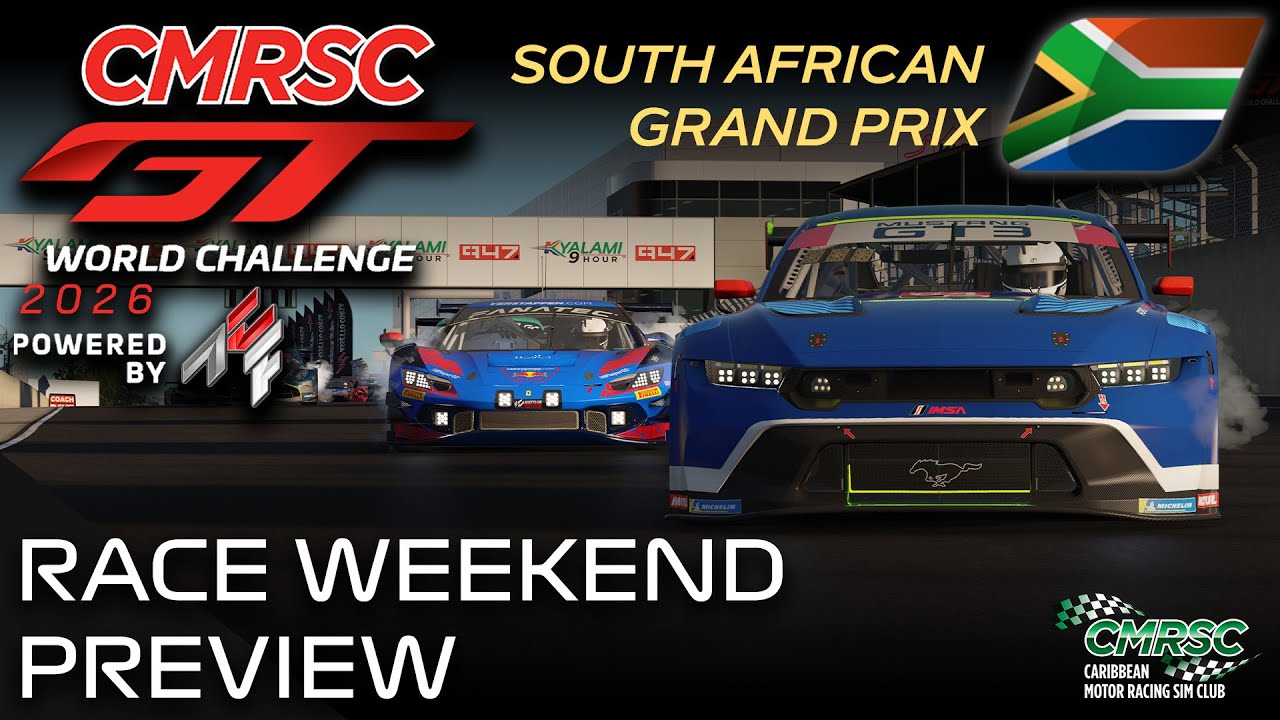 CMRSC Race Weekend Preview l South African Grand Prix l GT World Challenge 26