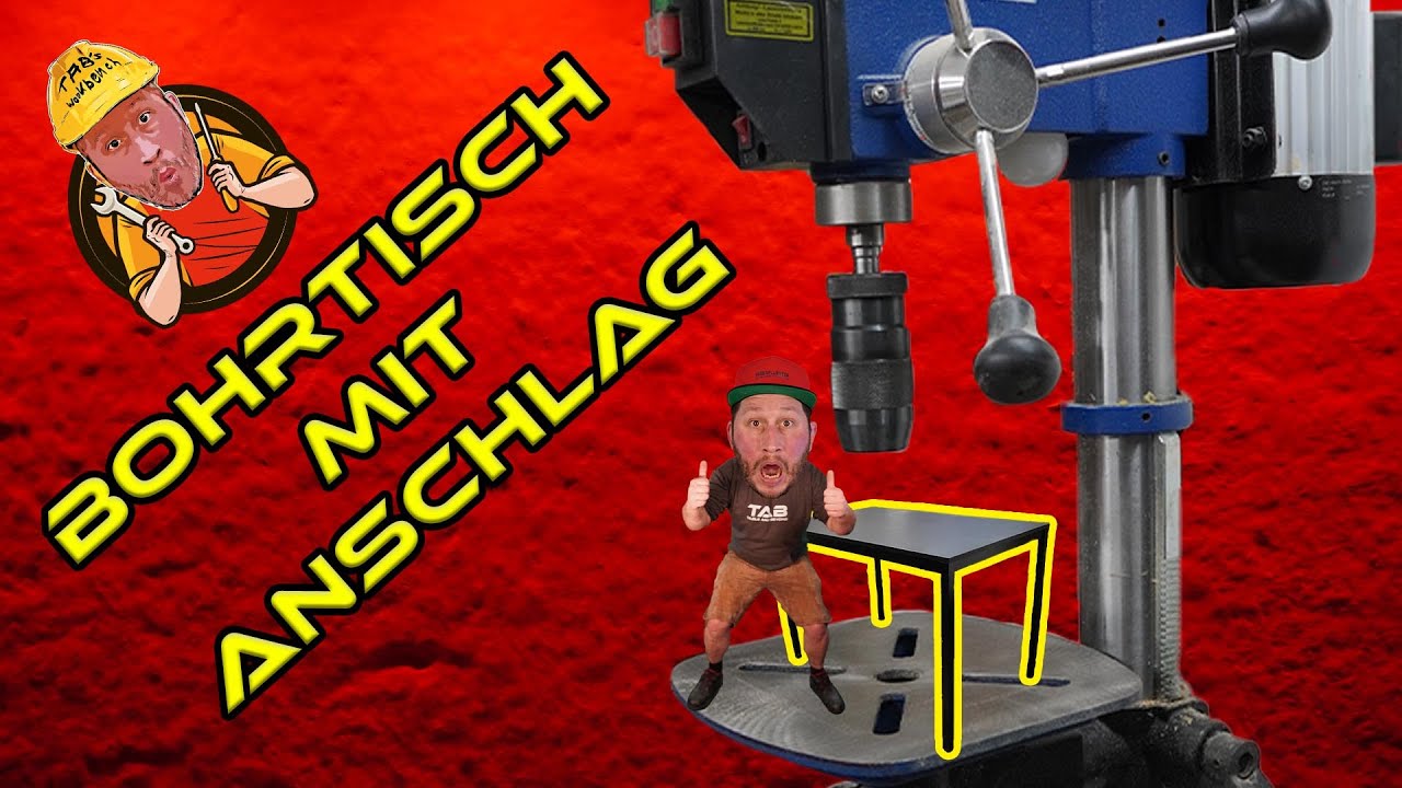 Bohrtisch aus Restholz super einfach bauen - Tab