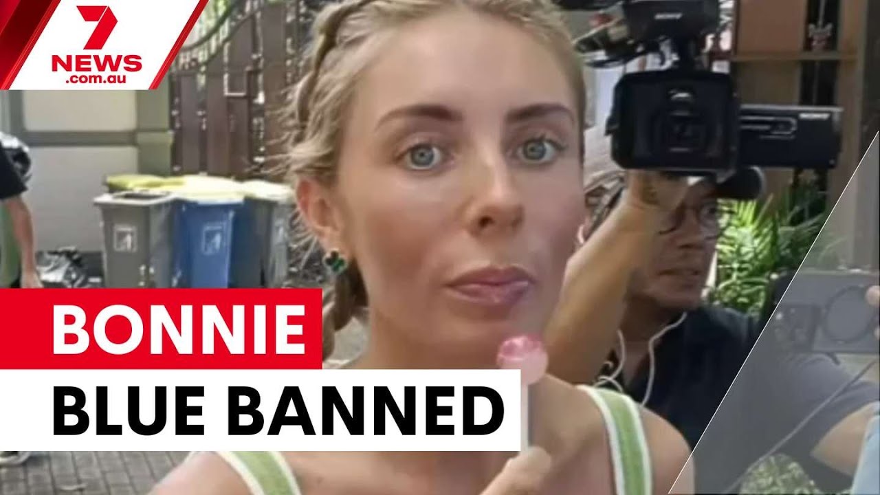 Bonnie Blue fined and banned from Indonesia | 7NEWS