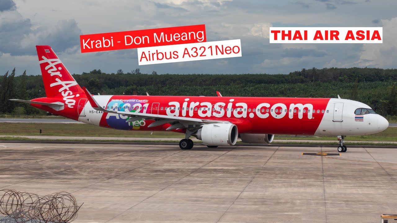 [Trip Report] | Thai Air Asia | A321Neo | Krabi(KBV) - Don Mueang(DMK)