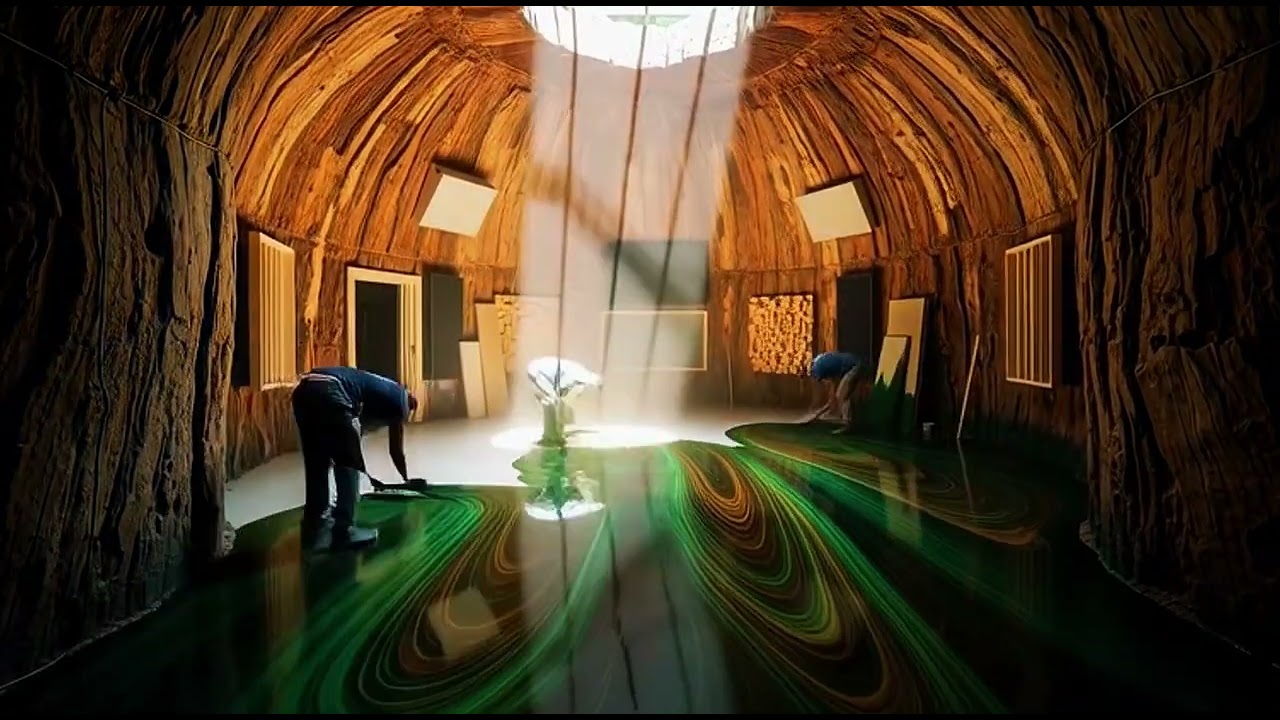 “Building a Modern Music Studio Inside a Giant Tree Trunk | Ultra-Realistic Timelapse Transformation