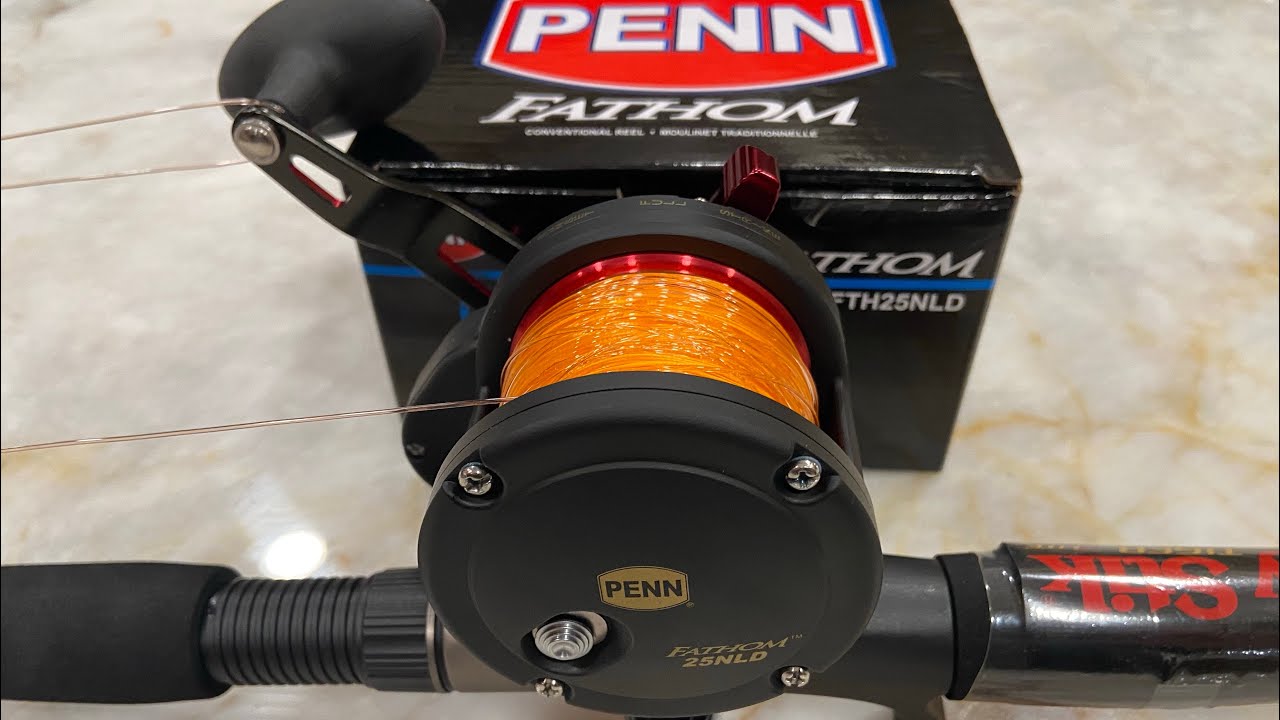 Penn Fathom 25 lever drag -UNBOXING and setting it up for offshore fishing!