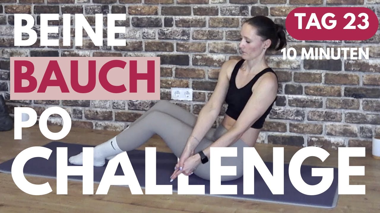 Tag 23 - Bauchfett ade! Effektives BAUCH Workout in 10 Minuten