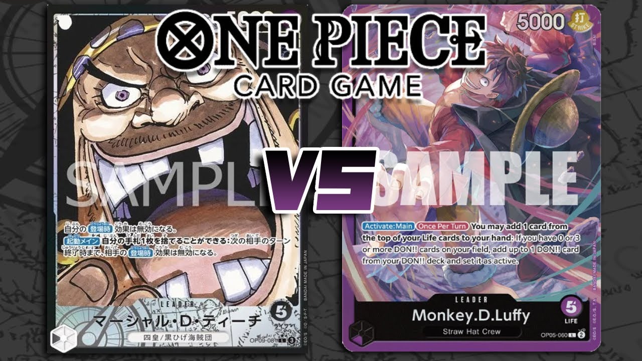 One Piece TCG Locals - OP09 Format || Marshall D. Teach VS Purple Luffy