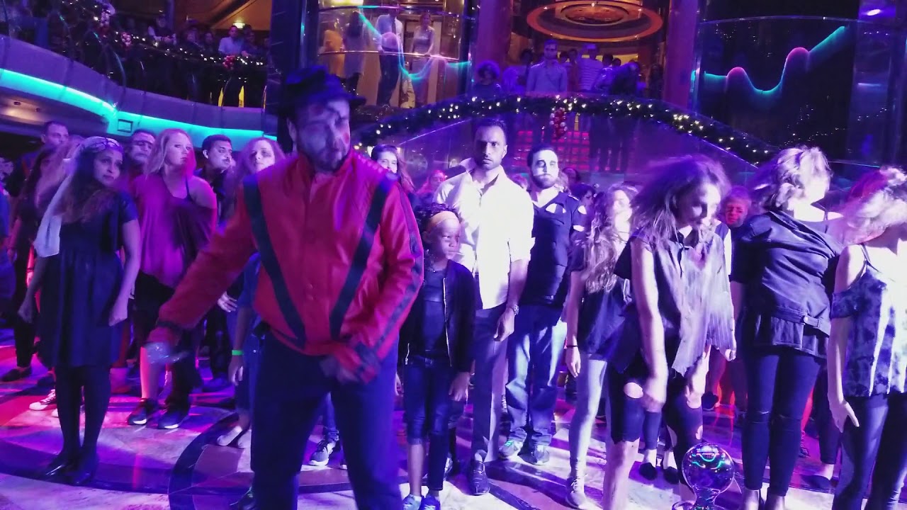 Michael Jackson's Thriller performance on Royal Caribbean cruise Vision of the seas