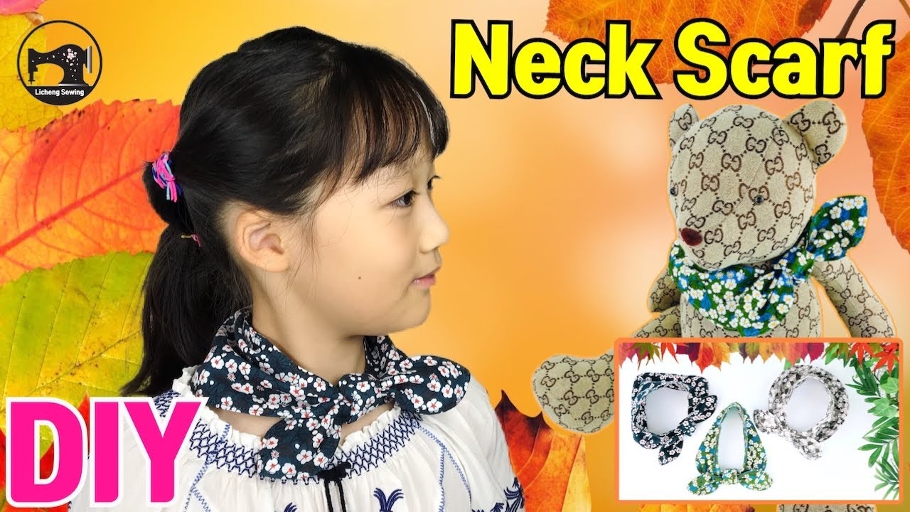 How to Make a Neck Scarf/스카프만들기