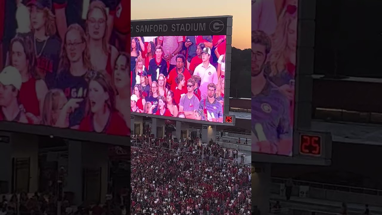 Georgia vs Alabama game in Athens Saturday night GO DAWGS and ROLL TIDE 