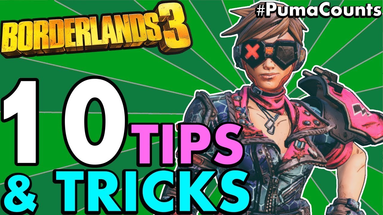 10 BEST STARTER and BEGINNER TIPS, TRICKS for Borderlands 3 (Best Starting Character) #PumaCounts