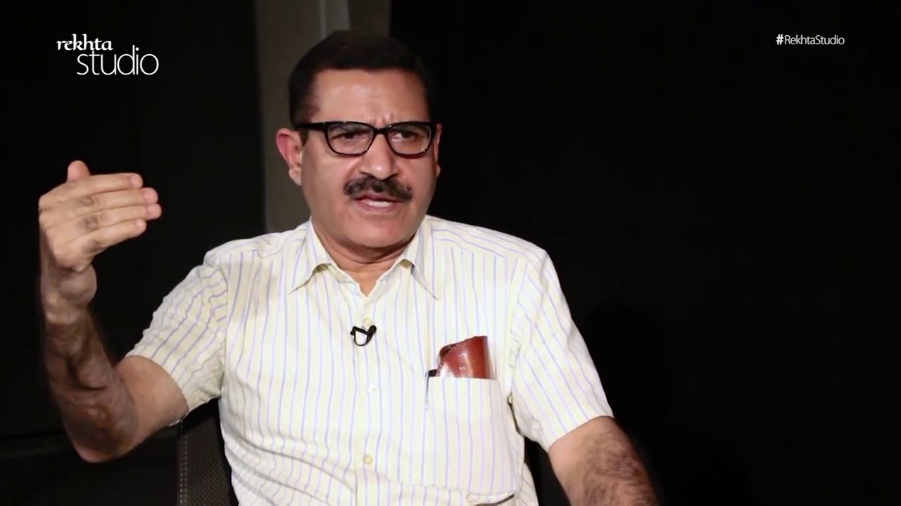 Prof  Ratan Lal Hangloo in conversation with Dr  Zamarrud Mughal at Rekhta Studio
