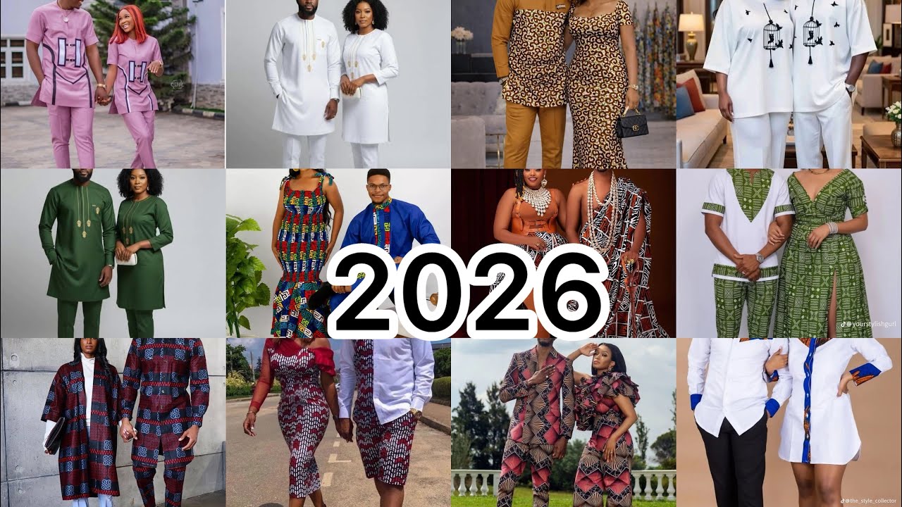 Luxury/LATEST COUPLE ANKARA DESIGN 2025/2026 MATCHING HUSBAND AND WIFE STYLES/HOTTEST STYLE COUPLES