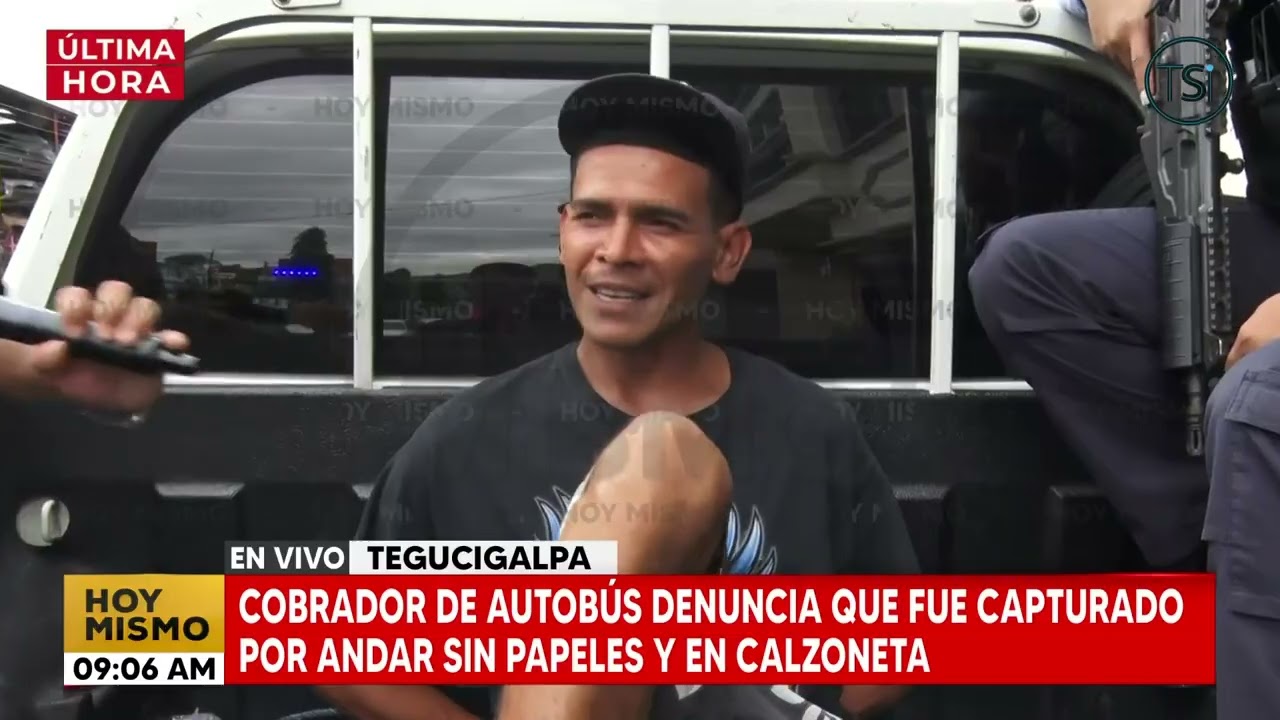 Policía Nacional retiene a dos miembros del transporte por vestir calzoneta y falta de documentos
