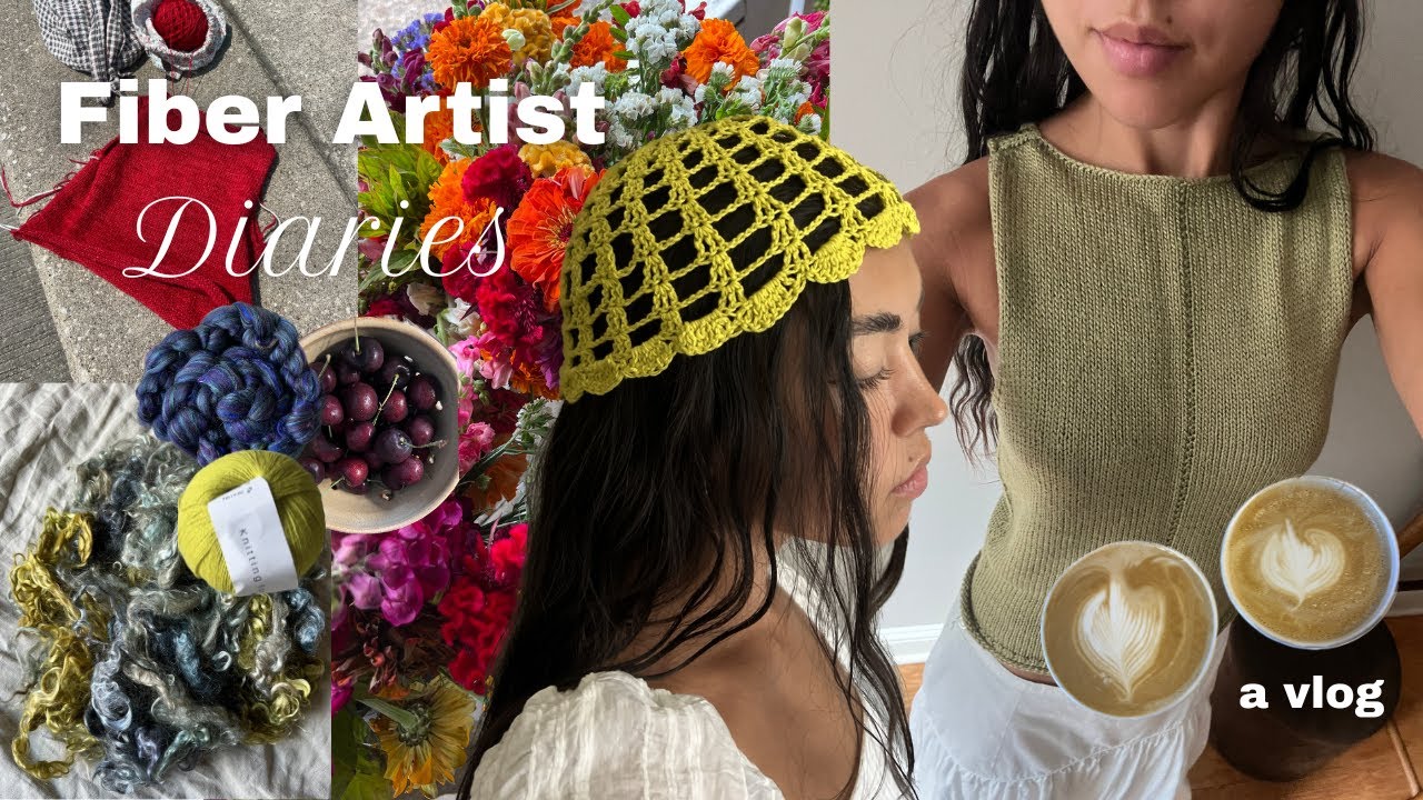 Fiber Artist Diaries ⋆˚࿔ // lots of knitting, fiber festival & fiber haul, and enjoying late summer