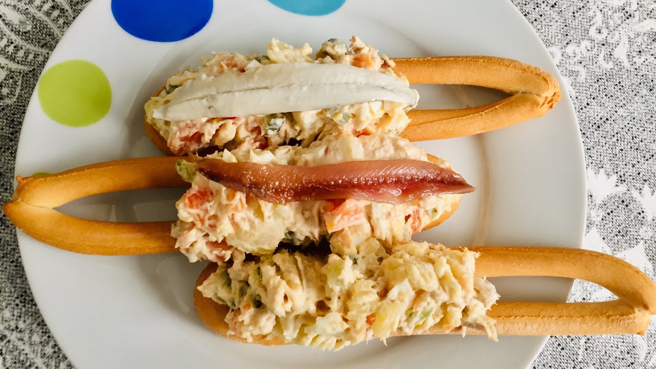 Marinera, marinero y bicicleta! La ensaladilla rusa al estilo murciano! La tapa estrella de Murcia!
