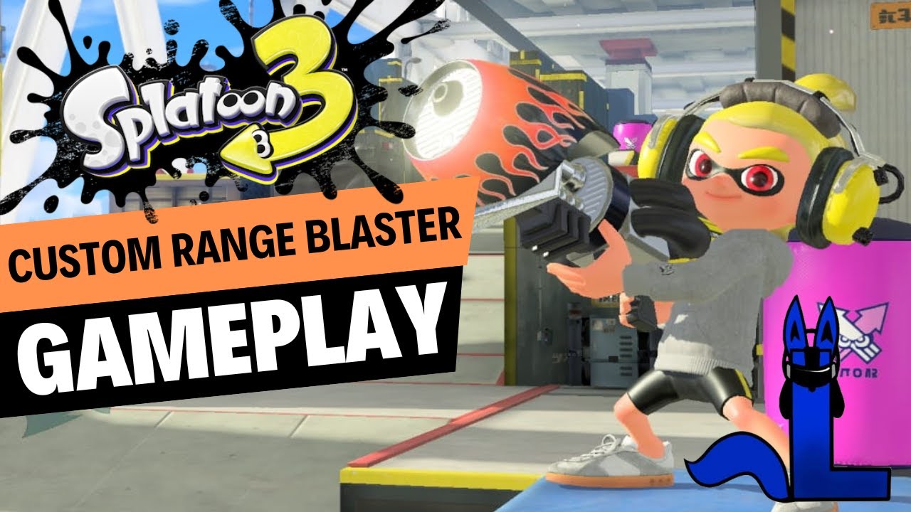 Splatoon 3 - Custom Range Blaster - Gameplay - 1080p