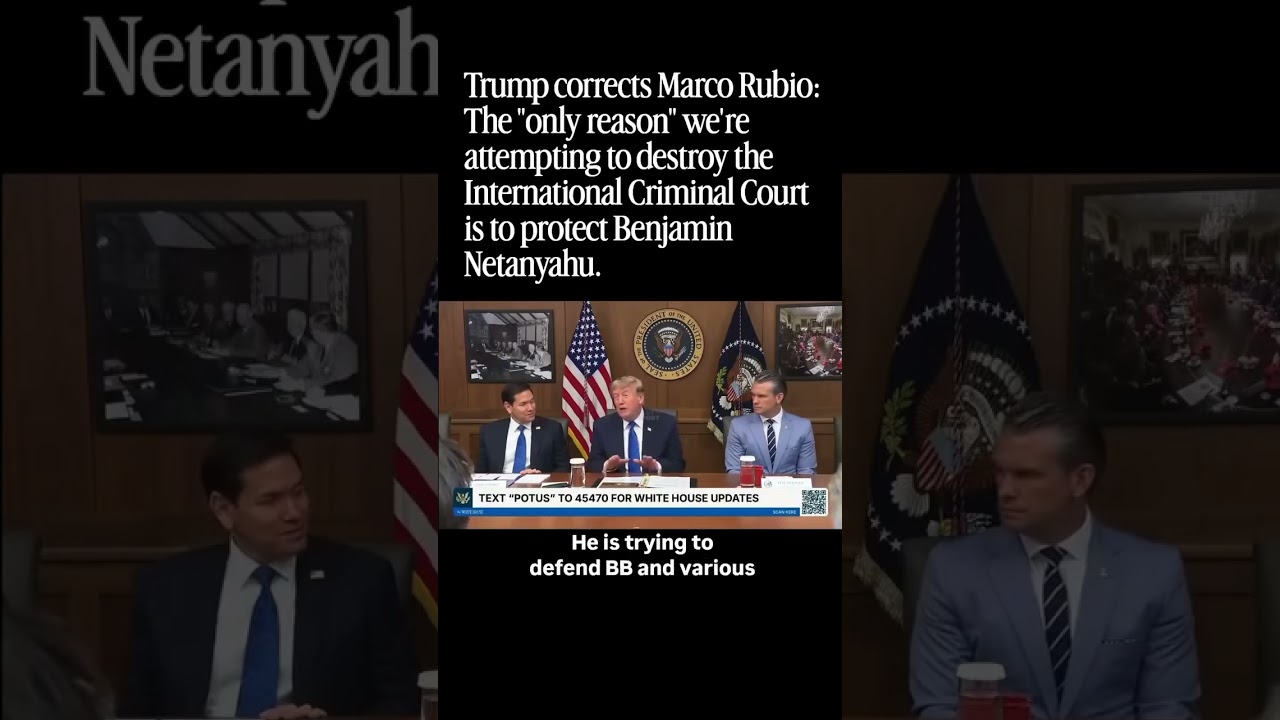Trump Admits ICC Attack Is About Protecting Netanyahu #Trump #Netanyahu #ICC