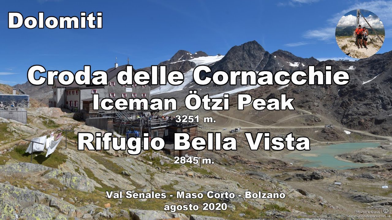 Croda delle Cornacchie Iceman Ötzi Peak - Rifugio Bella Vista