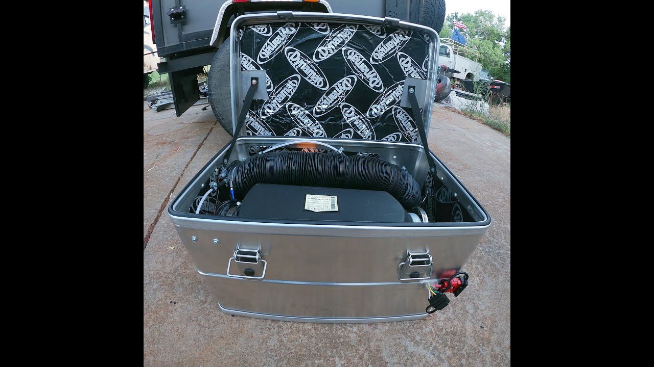 Walkthrough of the portable diesel heater setup I built for cold weather tent camping in comfort