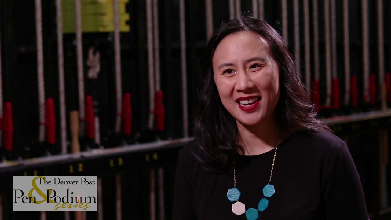 Backstage at Pen and Podium - Celeste Ng