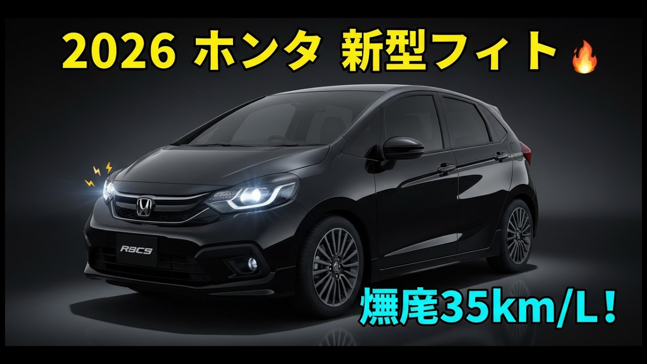 35km/L超えは本当!?」2026年型ホンダ・フィットが今ネットで大炎上中！🔥⛽