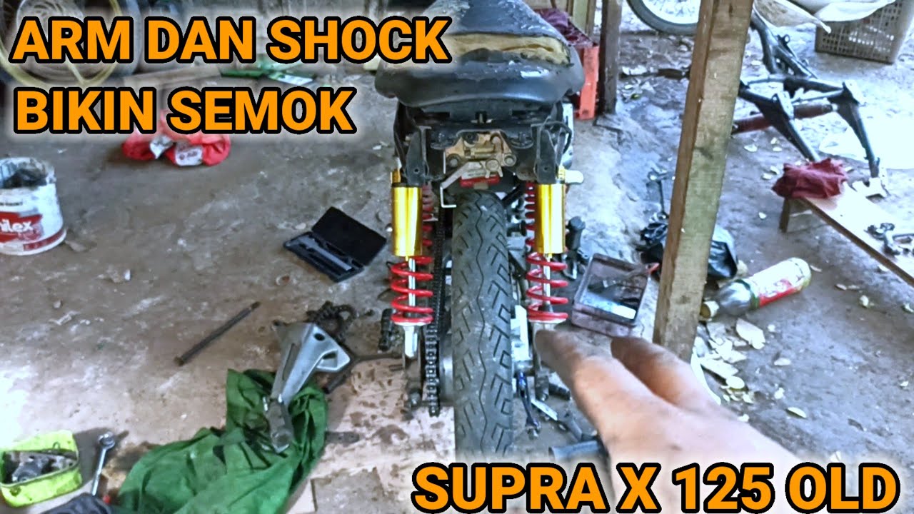 SUPRA X 125 OLD BUSUK BERPROSES MENJADI SEMOK || PASANG ARM SUPRA X 125 NEW DI SUPRA 125 OLD part 2