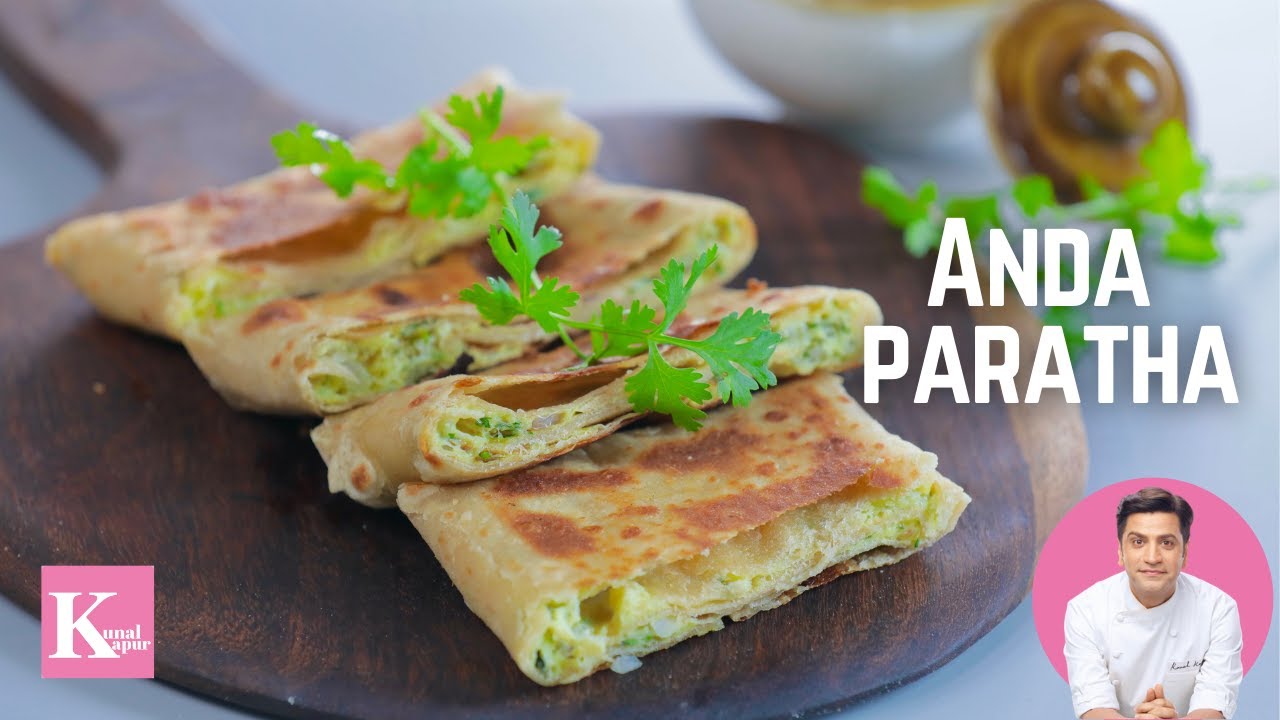 Anda Paratha Recipe | Egg Parantha Recipe अंडा पराँठा Kunal Kapur Street Food Egg Roll Recipe Easter