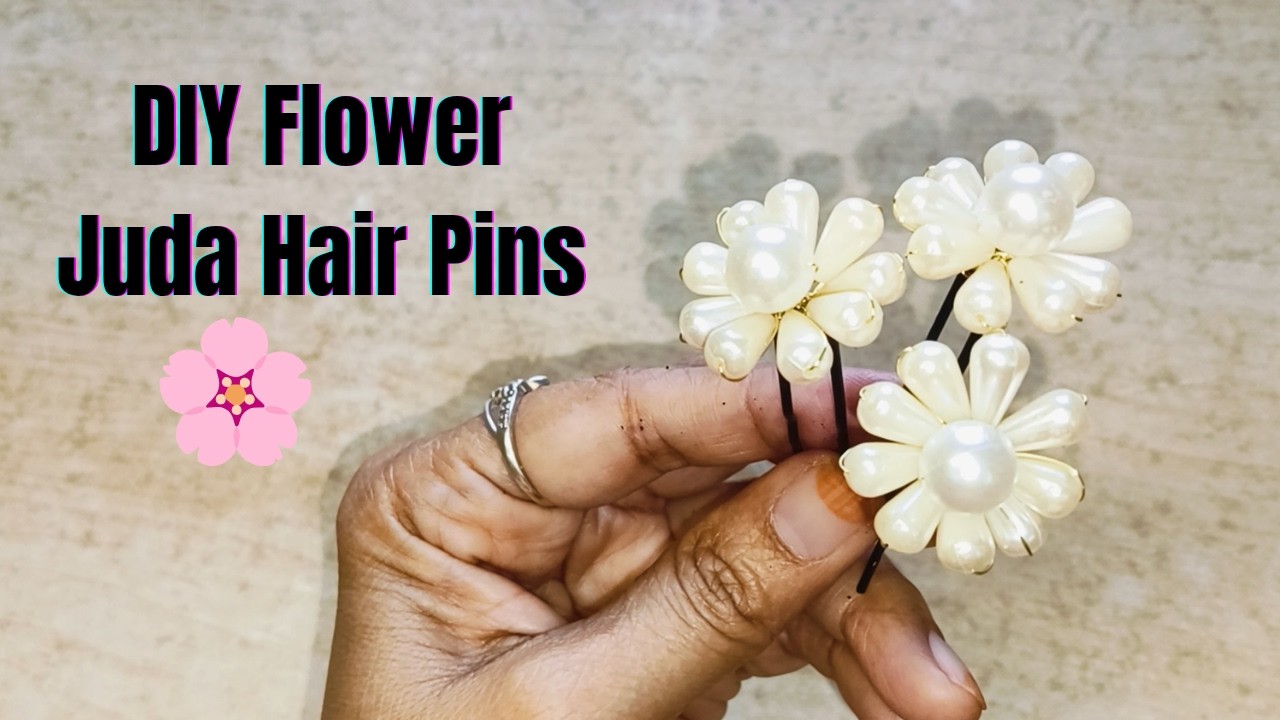 DIY Pearl Flower Juda Hair Pins | Easy Bridal Hair Accessories at Home