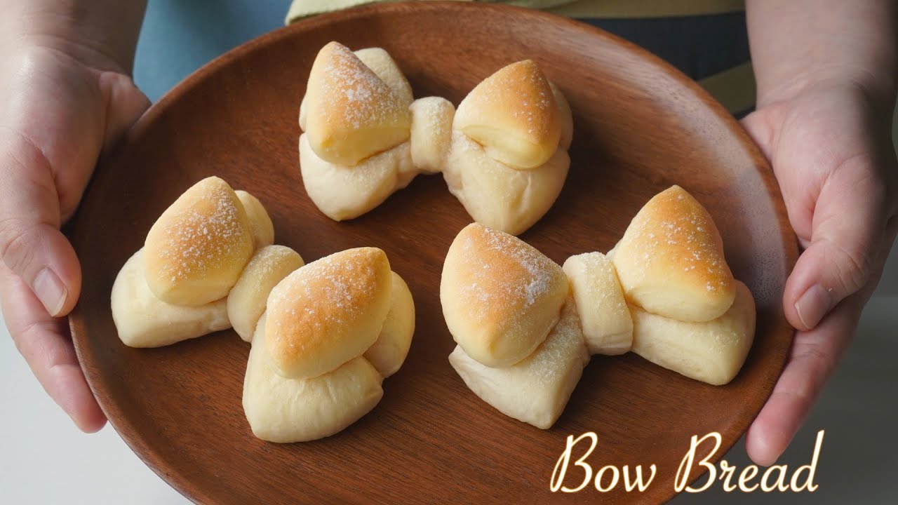 蝴蝶结面包 | BOW BREAD | RIBBON BREAD Recipe🎀 |리본빵 [Kor Sub/Eng Sub/中文字幕]