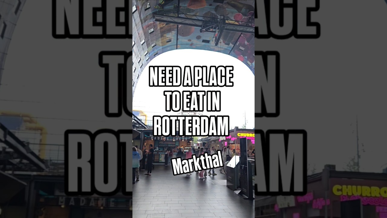 Must Go in #rotterdam Markthal over 100 different things to eat under one roof #foodie #netherlands