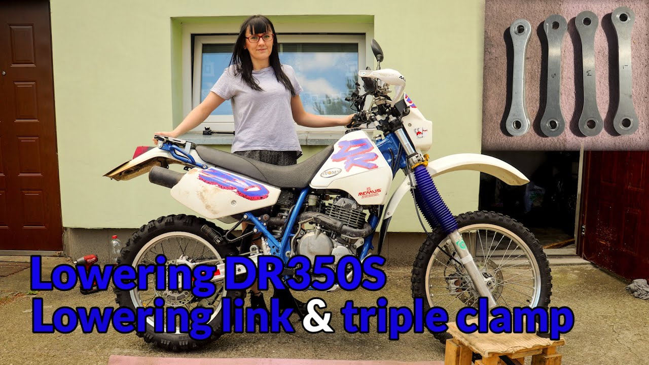 🔧 DR350S - Lowering enduro bike using lowering link and fork tubes raising (-4.5cm / -1.8in)