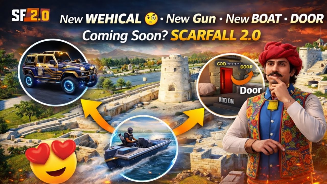 SCARFALL 2.0: FINALLY NEW VEHICLE & BOAT IS HERE! 😍​SCARFALL UPCOMING UPDATE