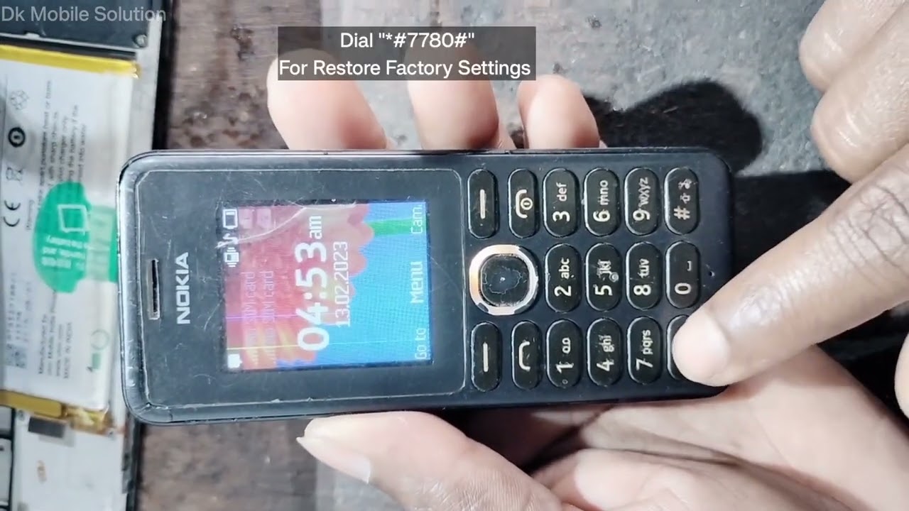 Nokia 108 Hard Reset