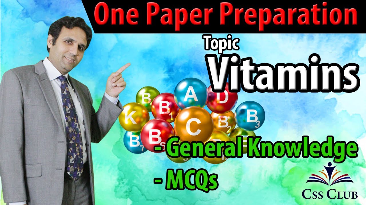 General Knowledge MCQs | Vitamins MCQs | PPSC model papers | PPSC Jobs test | FPSC Jobs past papers