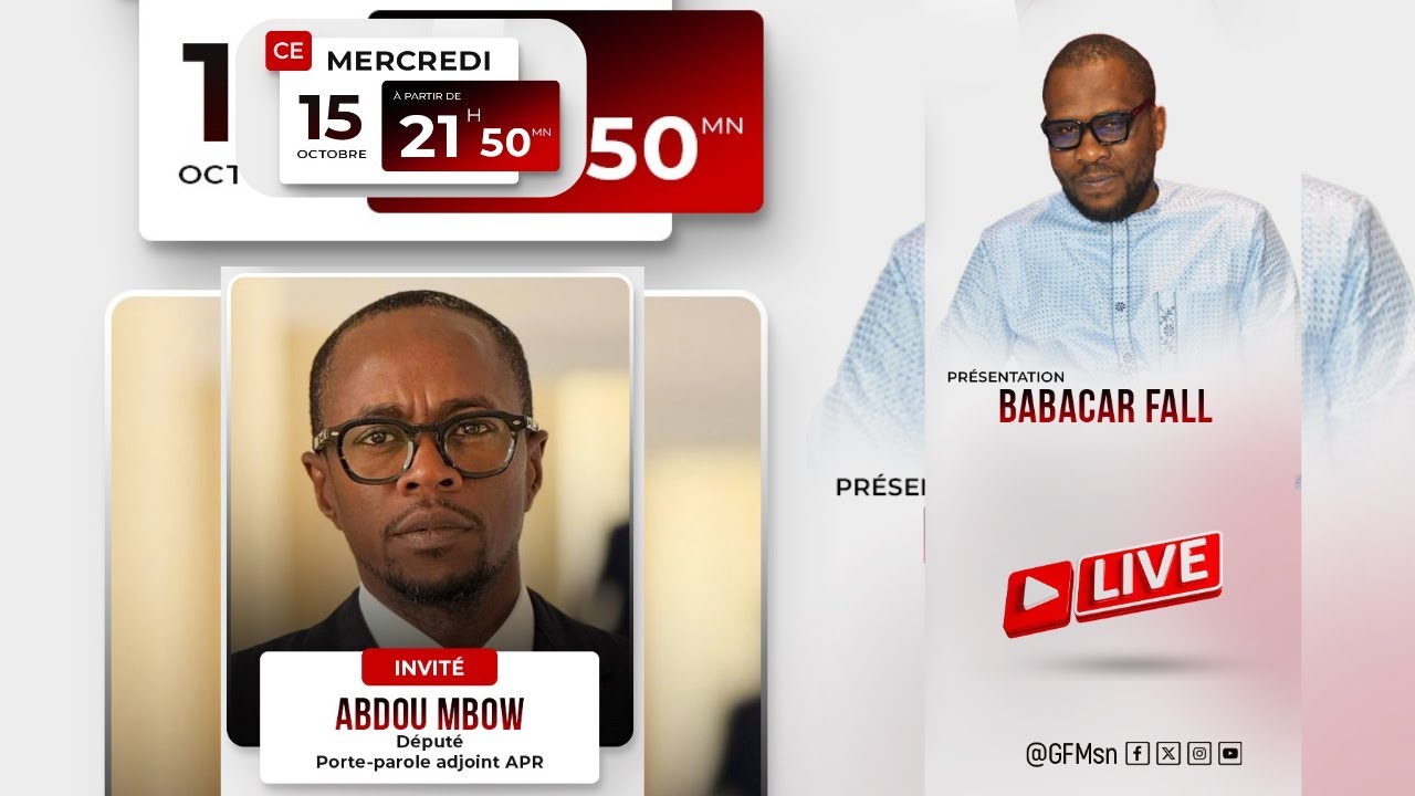 🚨🚨TFM LIVE : FARAM FACCE - Invité : Abdou MBOW - Pr : Babacar FALL - 15 Octobre 2025