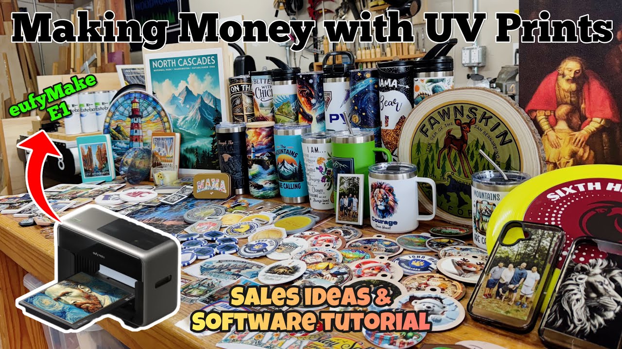 UV Printing Small Business Ideas: How to Make Money with the eufyMake E1 UV Printer