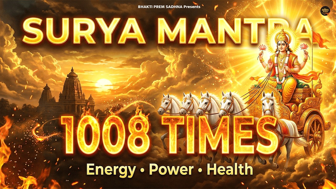Most Powerful Surya Mantra | ॐ ह्रां ह्रीं ह्रौं सः सूर्याय नमः | Surya Mantra for Health & Success