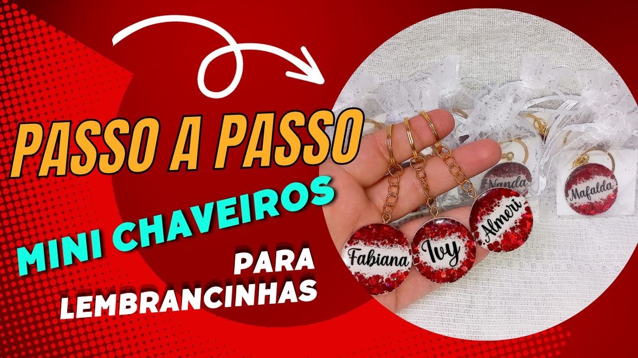 Aprenda a fazer chaveiros de resina epóxi ❤ Mirella Liz