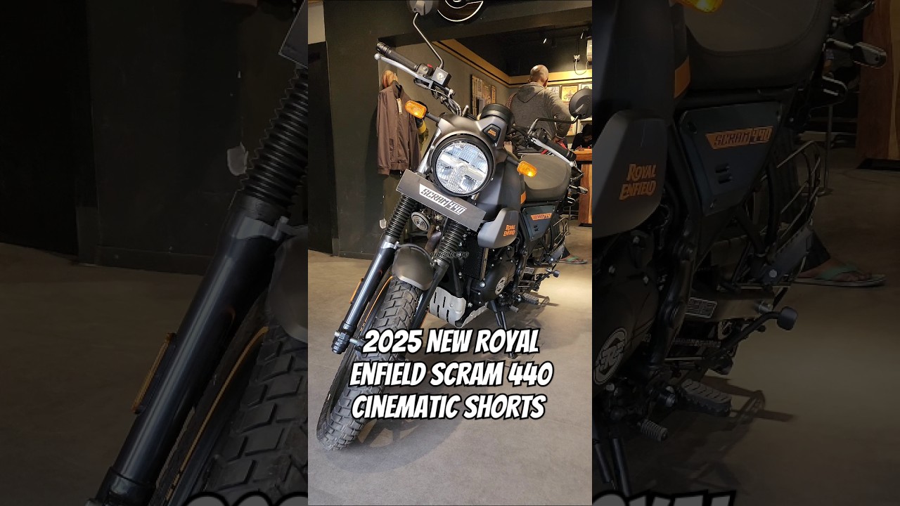 2025 New Royal Enfield Scram 440 Cinematic Shorts | #anmotoexpo #shorts