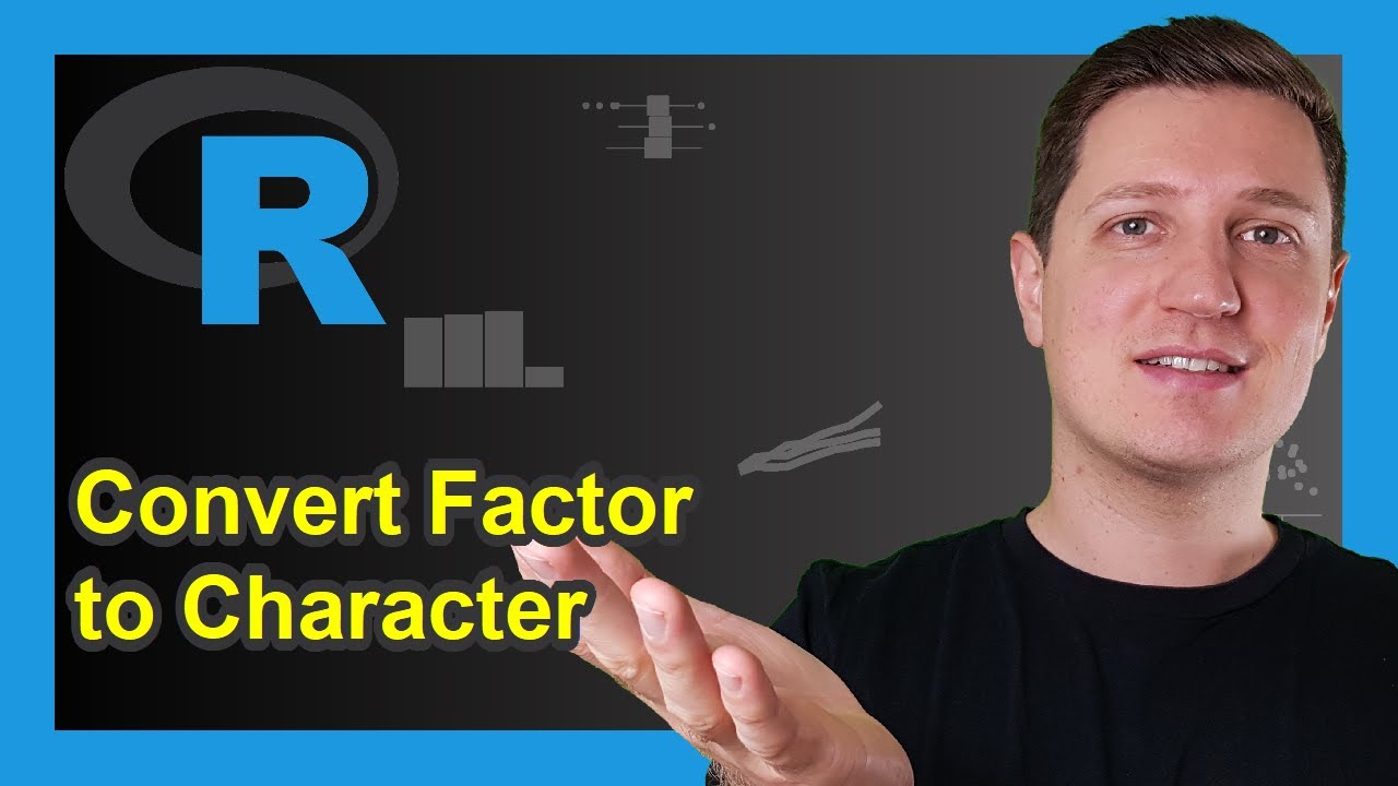 R Convert Factor to Character Class (3 Examples) | Change Vector & Data Frame Column | as.character