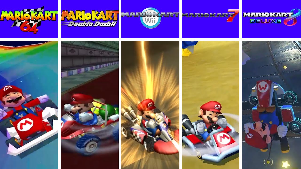 Evolution of Mario's Confrontation with Power-Ups Attacks  in Mario Kart Games (1992-2024)