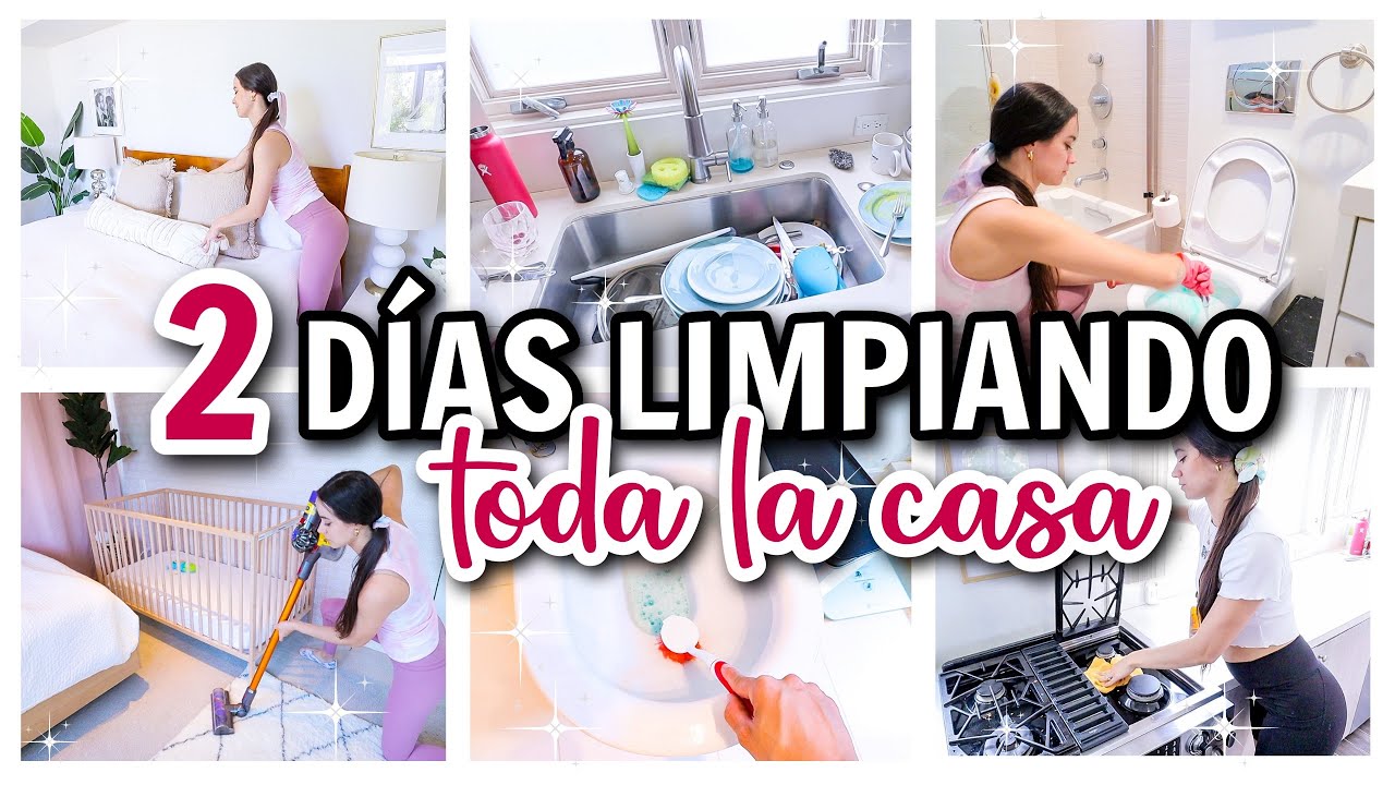 2 días INTENSOS! LIMPIANDO TODA MI CASA | muy sucia!! 5 habitaciones y 2 baños | Alejandra C Maldona