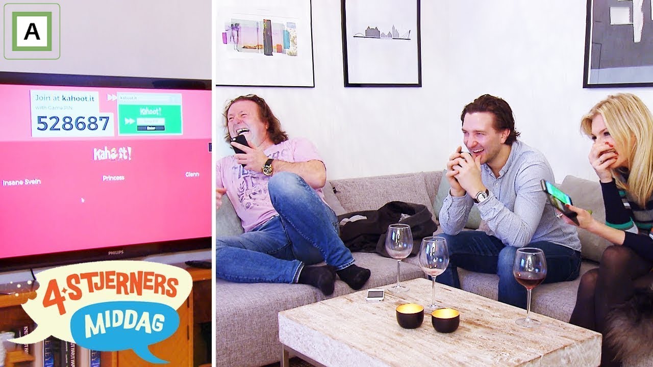 4-stjerners middag | Kahoot med Svein Østvik, Kathrine Sørland og Glenn Jensen | discovery+ Norge