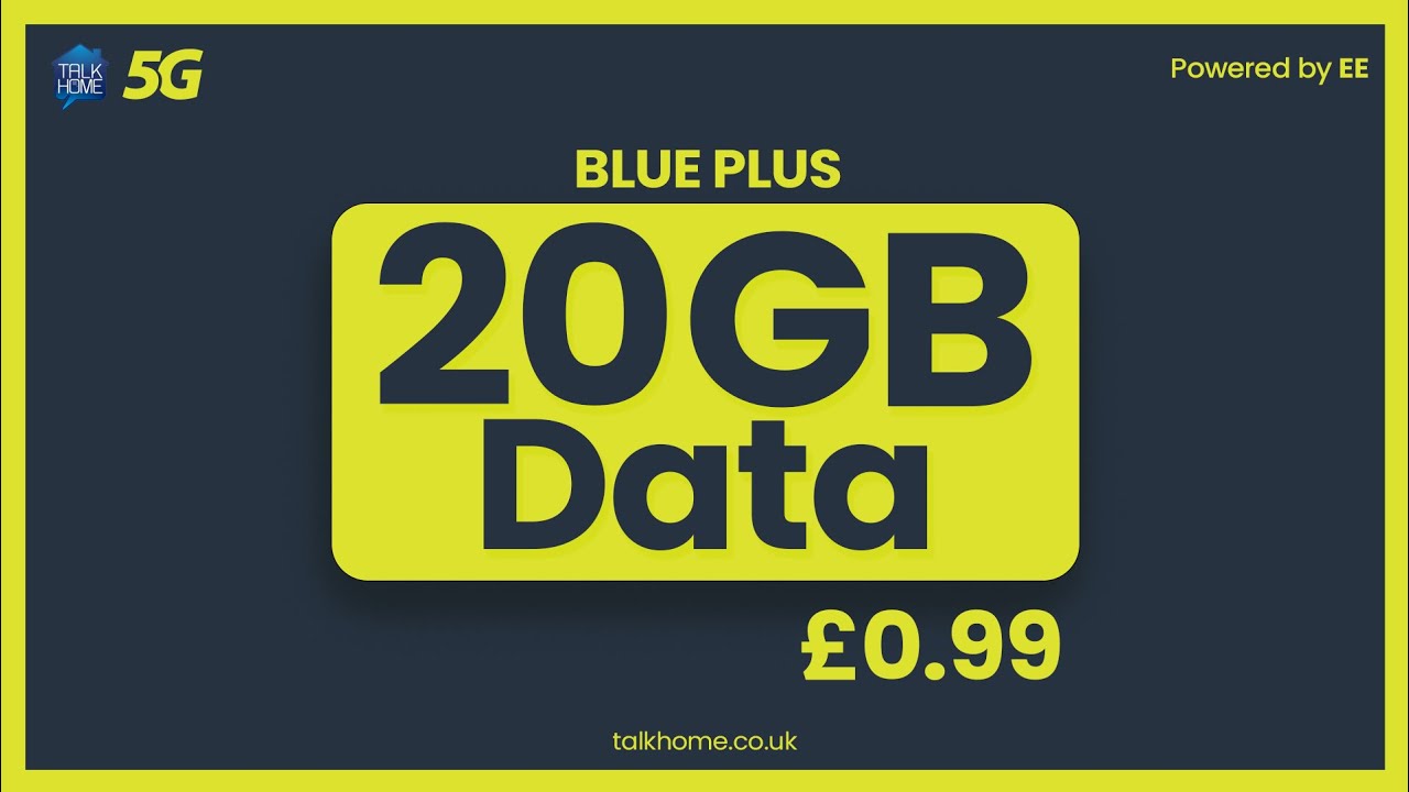 20GB data for just &pound;0.99 - Exclusive SIM-only deal - Talk Home Mobile