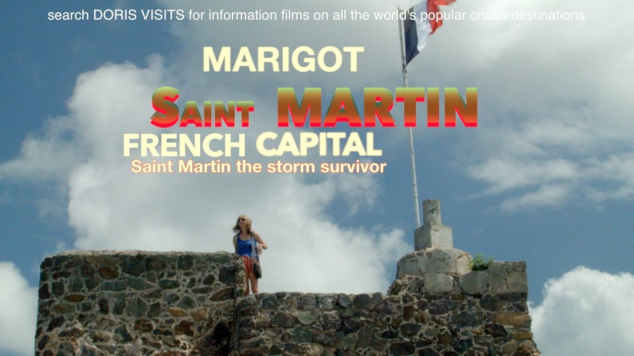 St Martin, Marigot. French side of the Caribbean Island by bus from Philipsburg
