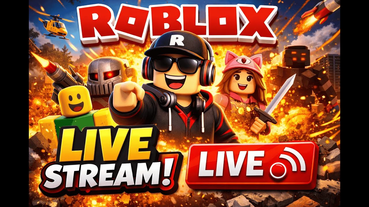 PLAYING ROBLOX LIVE